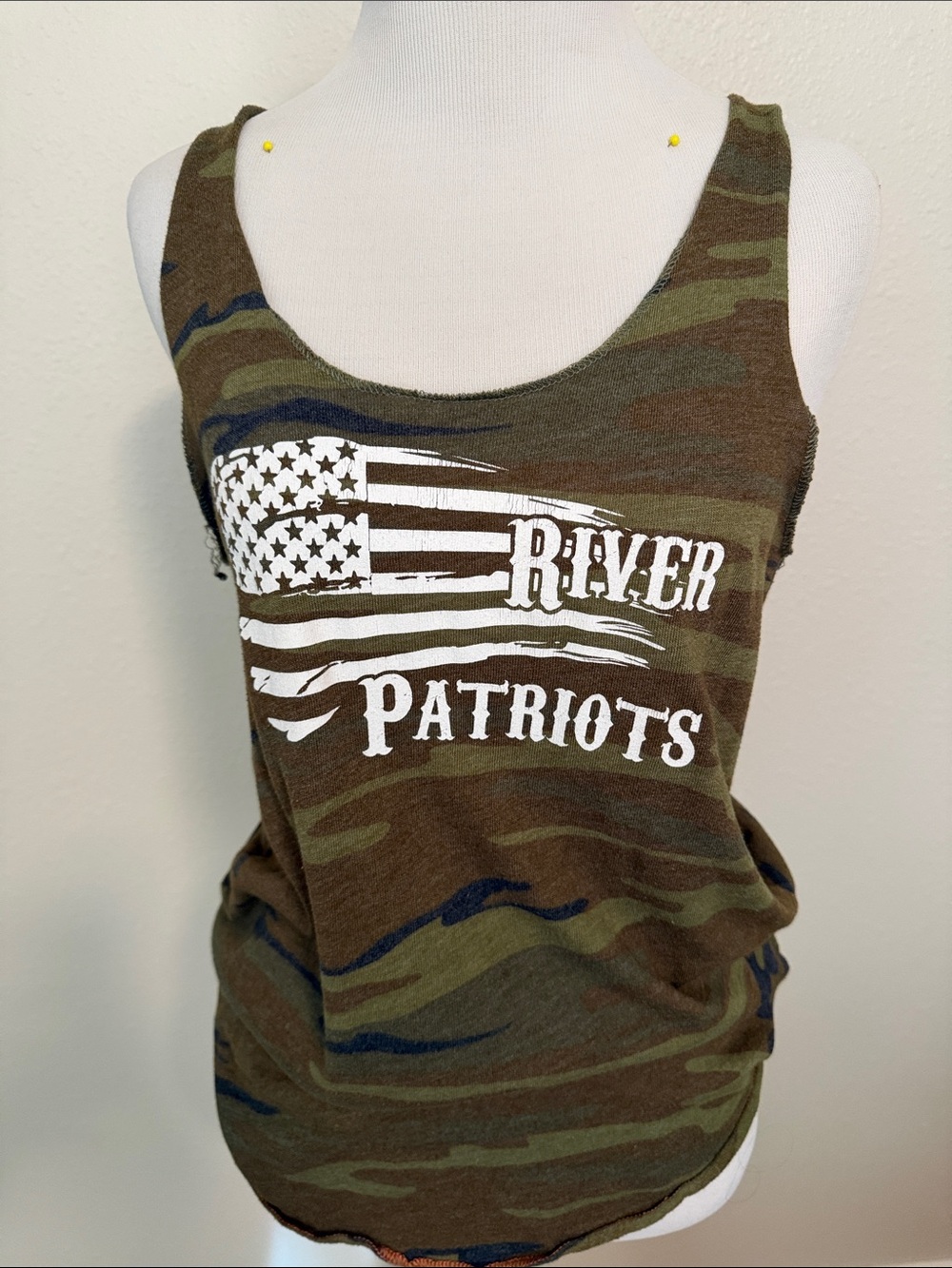 Alternative Women's Camo Graphic Tank Top - Olive, Brown